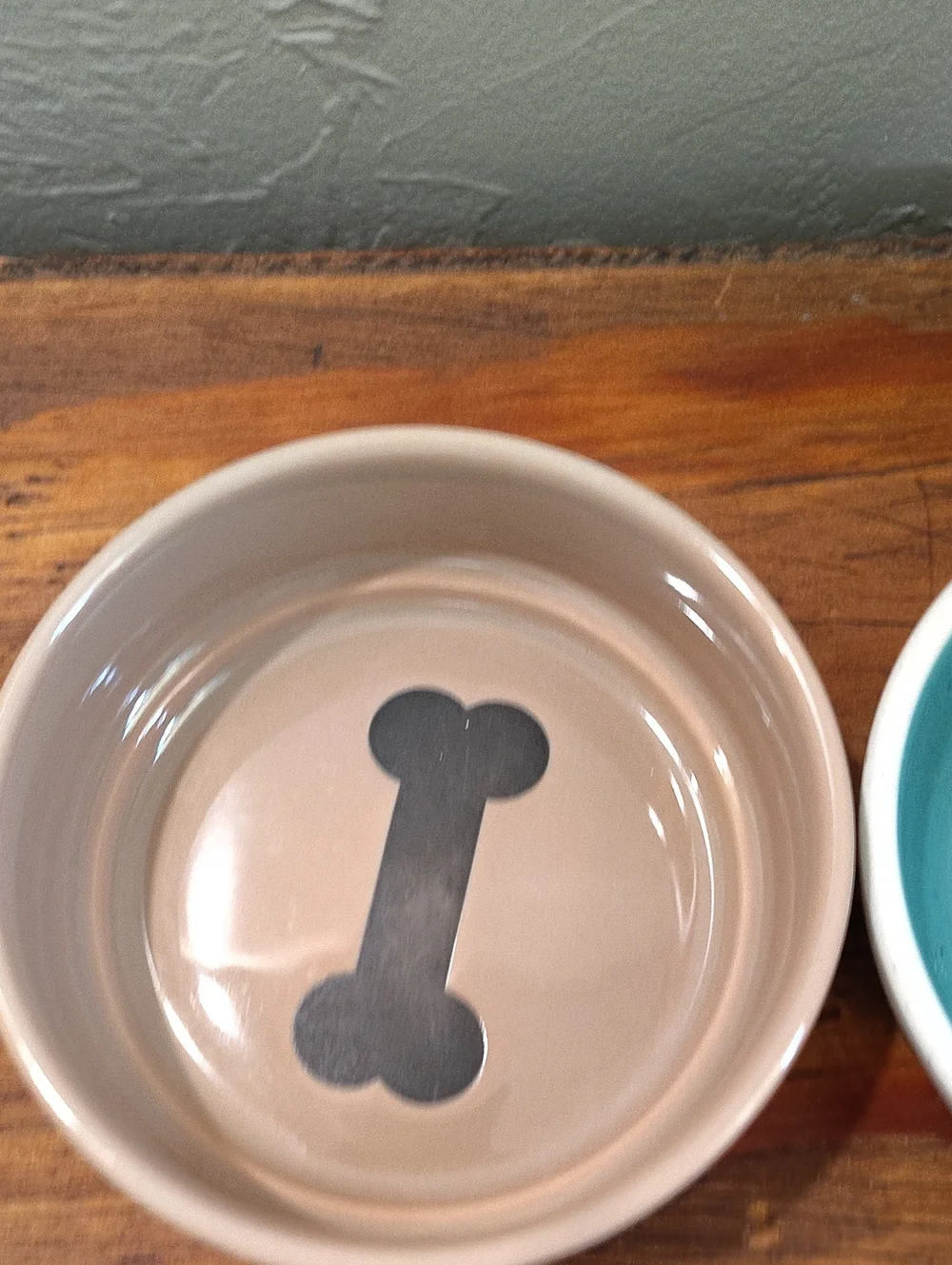 Top Paw Dog Bowls Brown And Green Small Dogs Speckles Dog Bones